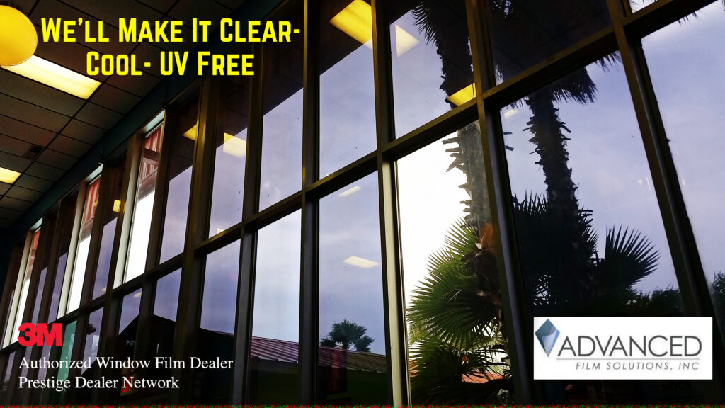 purple defective window film removed by Advanced Film Solutions